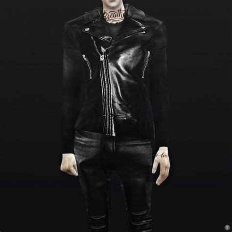 Leather Jacket At Black Le Sims 4 Updates