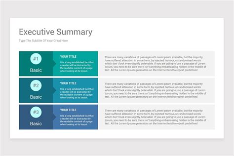 Executive Summary Powerpoint Ppt Executive Summary Template