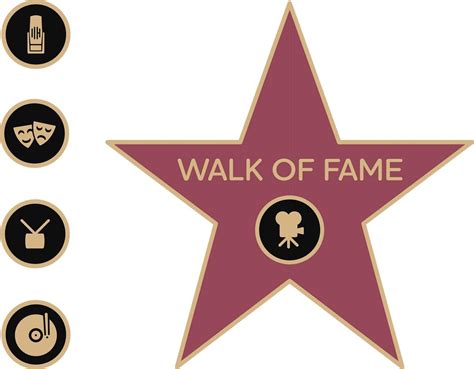 Walk Of Fame Star Walk Of Fame Svg Walk Of Fame Clipart Etsy In 2020