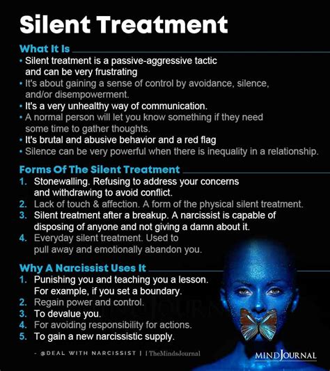 Narcissist Silent Treatment Silent Treatment Is A Passive Aggressive Tactic