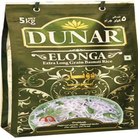 Amongst rice, dunar basmati occupies a prime position on account of tenderness, delectable taste and an essence that can mesmerize food. Creamy White Dunar Elonga Extra Long Grain Basmati Rice ...