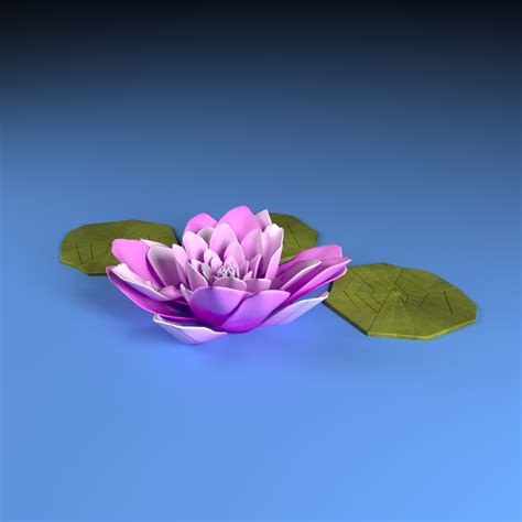 Water Lily Free 3d Model In Flowers 3dexport