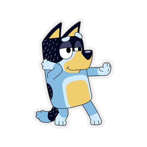 Bluey Bandit Dancing Stickers Etsy