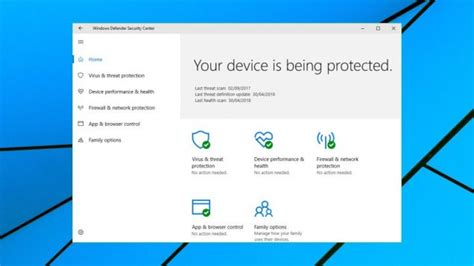 Обзор Windows Defender Защитник Windows Howtablet