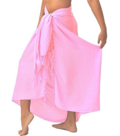 1 world sarongs solid pink sarong beach cover up wrap skirt ebay pink sarong wrap skirt skirts