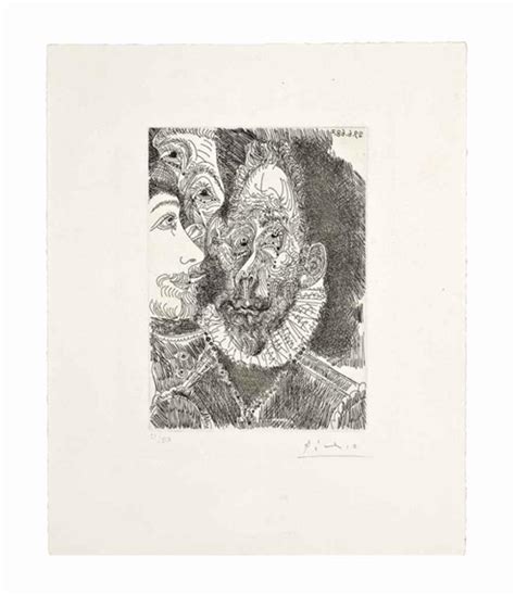 Picasso Pablo Portrait Of A 17th Century Man With Ruffled Collar And