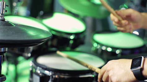 Close Up Man Playing Drums Stock Footage Sbv 326012766 Storyblocks