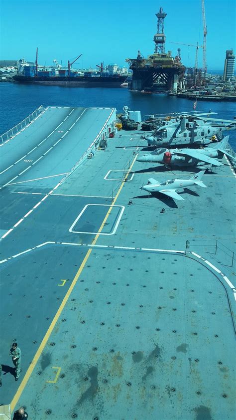 View Of The Flight Deck From The Control Centre Aircraft Carrier