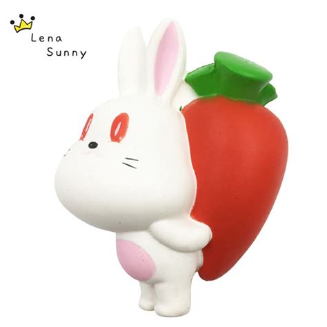 15pcslot Kawaii Squishy Jumbo Rabbit With Radish Slow Rising Squishy Rabbit Bunny Squishies