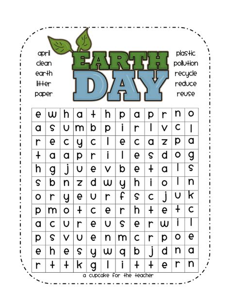 Easy Earth Day Word Search For Kids Printable Word Searches