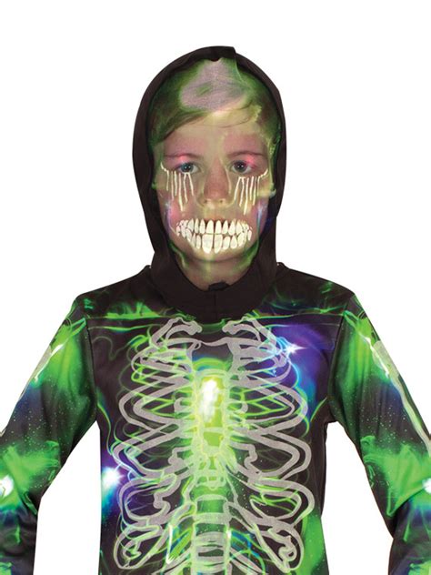 Skeleton Costumes Skeleton Spooky Glow In Dark Kids Costume