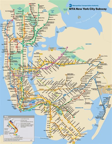 Nyc Subway Map Manhattan Only Printable Free Printable Maps