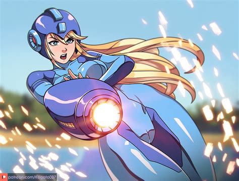 Samus Aran And Mega Man Super Smash Bros And 3 More Drawn By