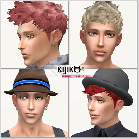 Faux Hawk Ts4 Edition For Male At Kijiko Sims 4 Updates