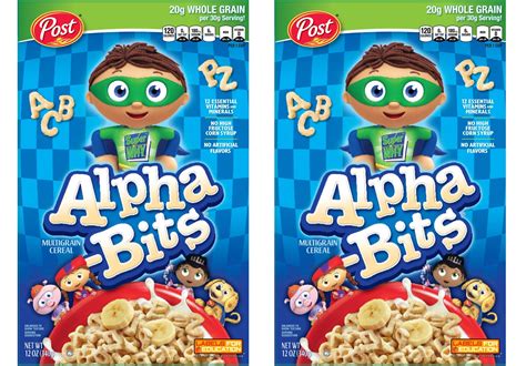 New 100 Post Alpha Bits Cereals Coupon Print Now