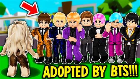 I Got Adopted By Bts In Brookhaven Roblox Brookhaven Rp Youtube