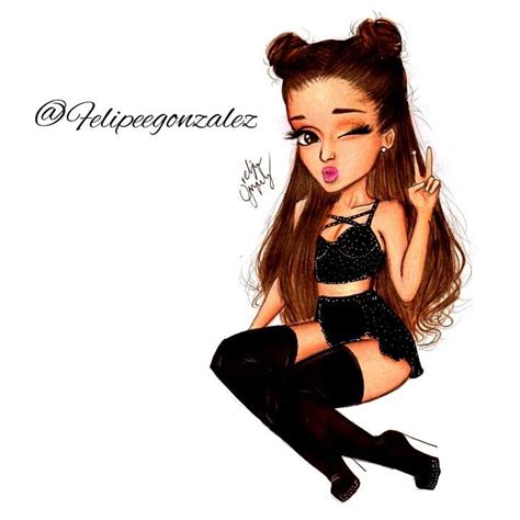 Ariana Grande Cartoon By Felipe Gonzalez Youtube