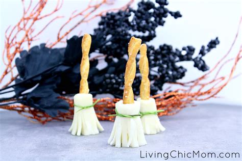 Halloween Witches Broom Cheesy Treats Living Chic Mom