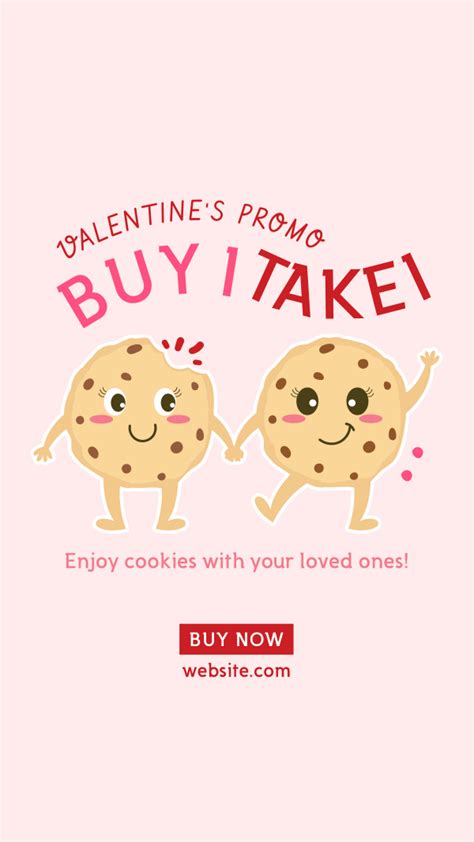 Valentine Cookies Instagram Story Brandcrowd Instagram Story Maker