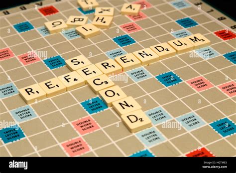 Scrabble Letters Spelling Out Second Referendum Stock Photo Alamy