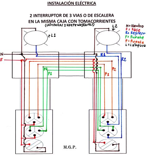 InstalaciÓn ElÉctrica De 2 Interruptores De 3 VÍas En La Misma Caja Con