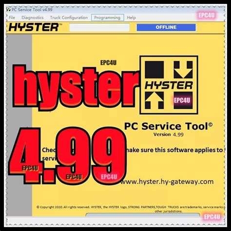 Newest Hyster Service Tool V Diagnostic And Programming Program Login Id For More Pc
