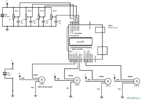 Find arduino uno pin diagram, pin configuration, technical specifications and features, how arduino can be used to communicate with a computer, another arduino board or other microcontrollers. DIY Arduino Robotic Arm Project with Circuit Diagram & Code