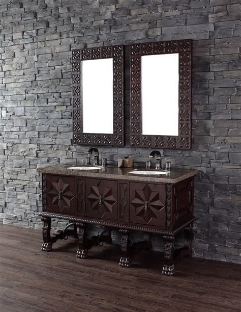 James Martin Balmoral Collection 60 Double Vanity Cabinet Antique Walnut