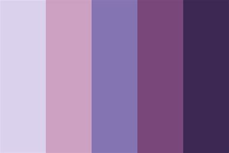 Aubergine Tones Color Palette