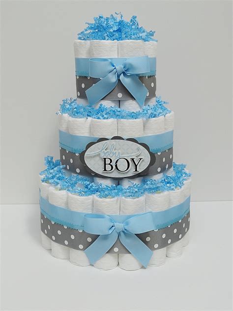 How To Make Diaper Cake For Boy Baby Shower Best Home Design Ideas