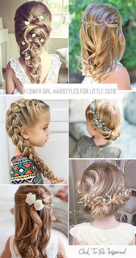 33 Cute Flower Girl Hairstyles 2020 Update Flower Girl Hairstyles