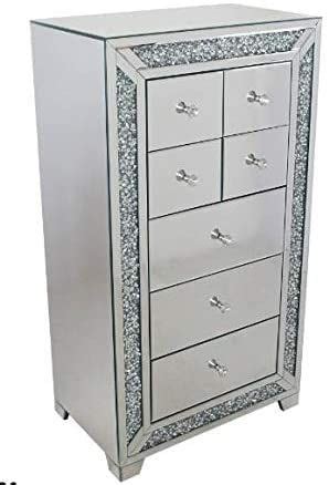 GTU Furniture Modern And Contemporary 7 Drawers Wooden Storage Cabinet