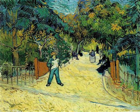 Entrance To The Public Garden In Arles 1888 Vincent Van Gogh