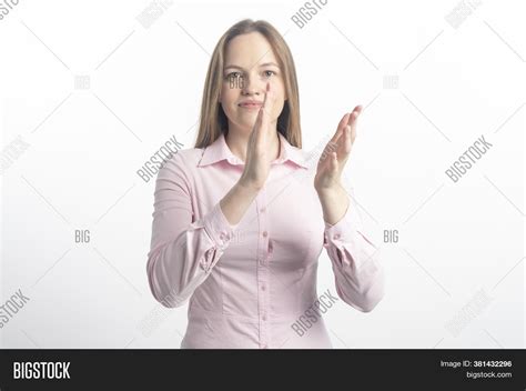 Happy Woman Clapping Image And Photo Free Trial Bigstock