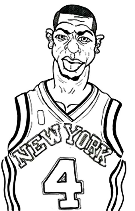Not only does the patch hold 3 of the most recognizable colors in the nba but the autograph was elegantly executed. NBA New York Knick Coloring Page : Color Luna