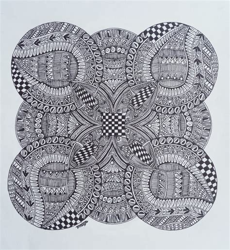 Leaf Mandala - Mandala art (21 x 27.5 cms) - International Indian Folk
