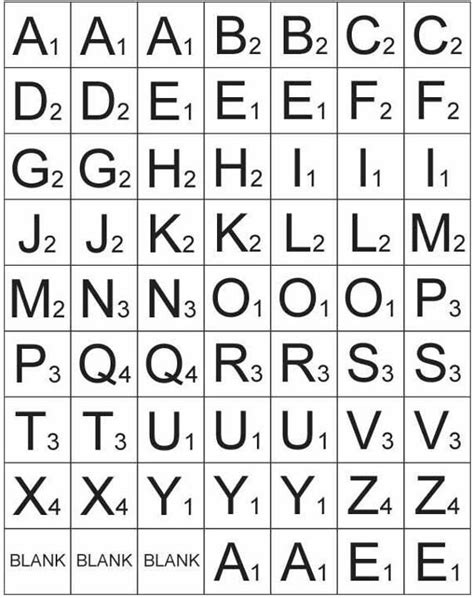 Spelling Words Printable Scrabble Tiles Scrabble Letters