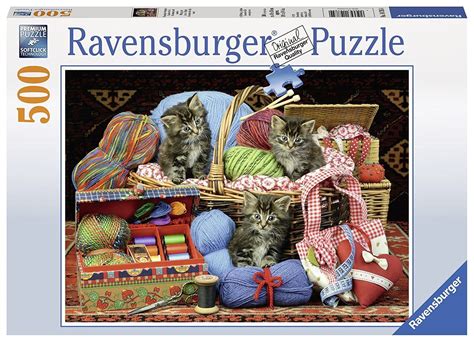 Ravensburger christmas collection no.1 christmas market & santa's christmas supper 2x 500 piece jigsaw puzzles for adults & for kids age 10 and up. FLUFFY PLEASURE 500 PIECE PUZZLE BY RAVENSBURGER