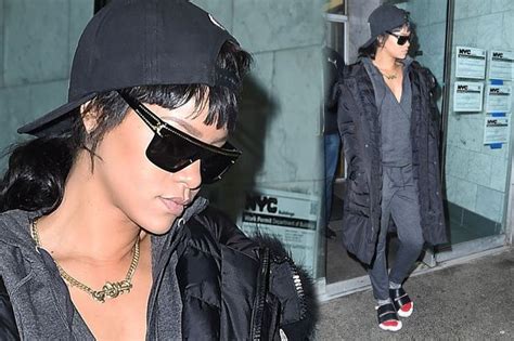 Rihanna Loses Sex Appeal In Socks And Sandals As She Visits The Dentist