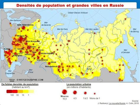 La Russie Fait Partie De L Europe - La population russe: un facteur de puissance ? Carte des densités et du
