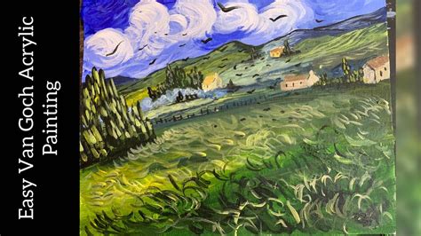 Paint Like Van Gogh Acrylic Painting For Beginners Clive5art Acrylic