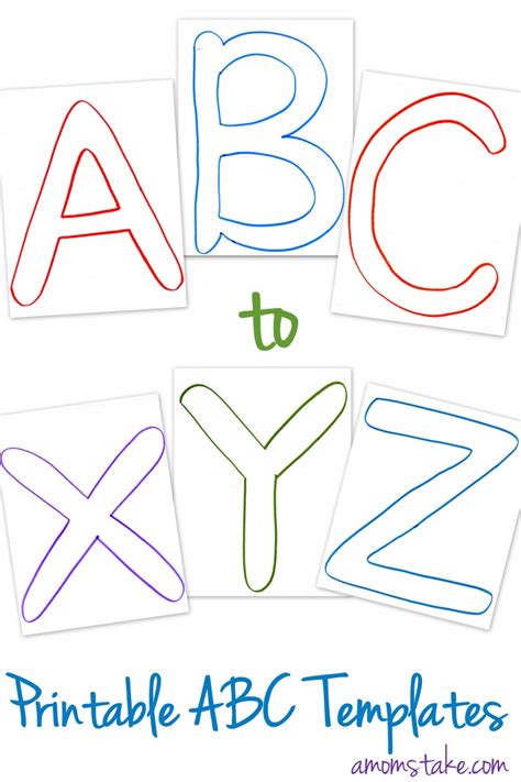 Free Printable Abc Book Template Printable Templates