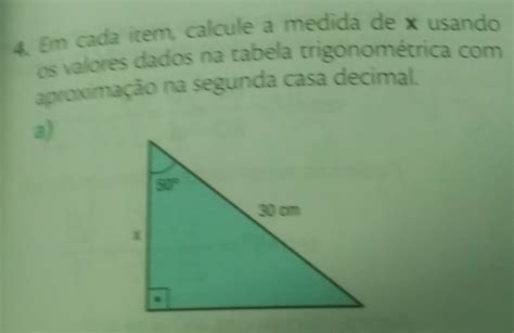 Solved Em Cada Item Calcule A Medida De X Usando Os Valores Dados