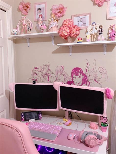 20 Pink PC Battlestation Theme for Female Gamers and Streamers | Gamer