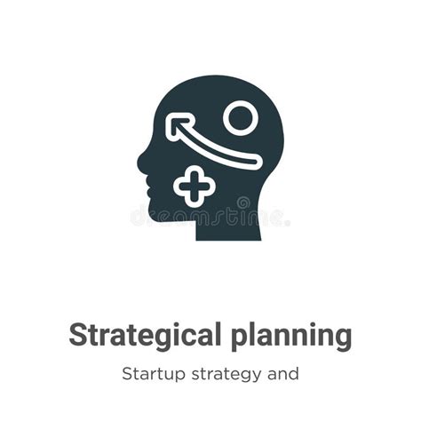 Strategical Planning Linear Icon Modern Outline Strategical Pla Stock