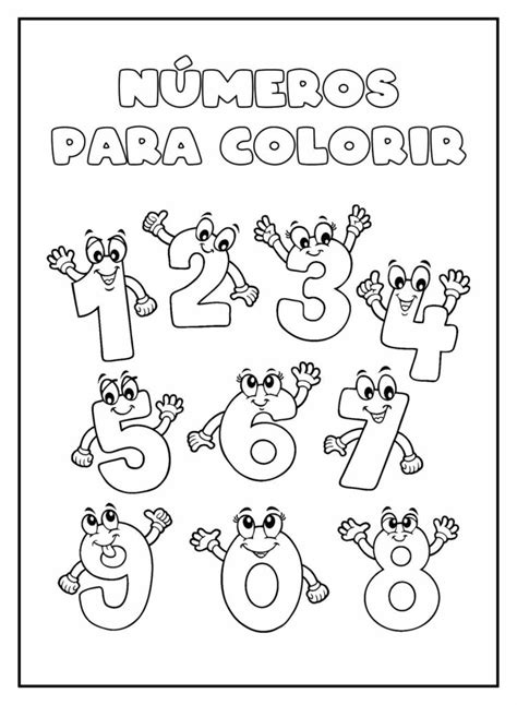 Desenhos De Números Para Colorir Bora Colorir