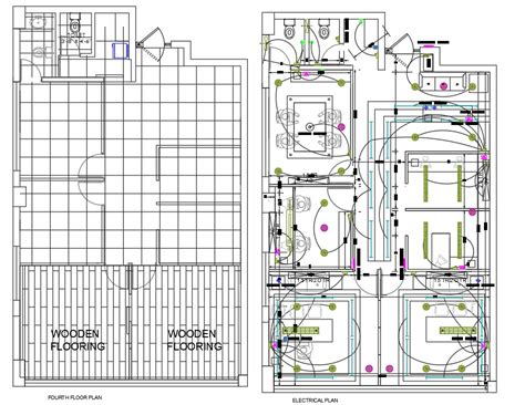 Office Flooring And Electrical Layout Plan Design Autocad File Cadbull