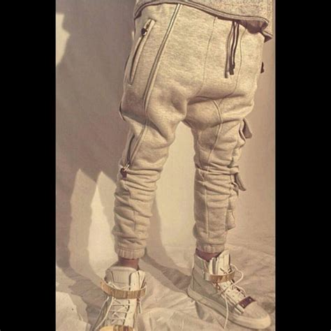 Swag Joggers Grey Pants Hipster Mens Pants Grey Sweatpants