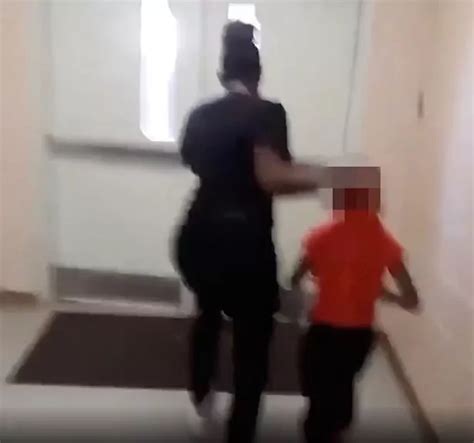 Mum Beats Son With Belt And Screams ‘ill Break Your Face As Teacher Looks On