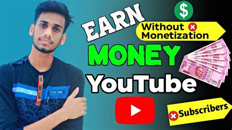 How To Earn Money On Youtube Without Monetization Earn Money Youtube
